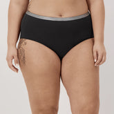 Hanes Just My Size Women's Stretch Cotton Brief Underwear, 5-Pack (Plus Size)