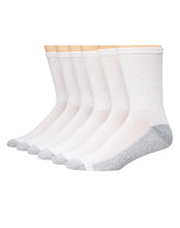 Hanes Double Tough Men's Big & Tall Cushion Crew Socks, 6-Pairs