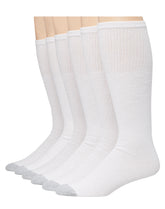 Hanes Double Tough Men's Over-the-Calf Tube Socks, Odor Protection, 6 Pairs