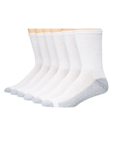Hanes Men's Cushion Crew Socks, 6-Pairs