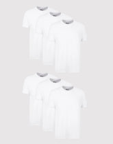 Hanes Men's White Undershirt, Odor Control, 6-pack