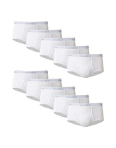 Hanes Men's Value Pack White Cotton Briefs, 10-Pack