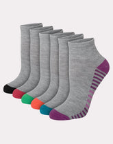 Hanes Comfort Fit Women's Ankle Socks, 6-Pairs