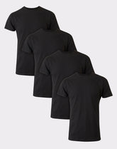 Hanes Ultimate Cotton Big Men’s T-Shirt Pack, Black/Grey, 4-Pack, (Big & Tall Sizes)