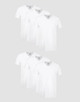Hanes Men's Undershirt Pack, V-Neck, Moisture-Wicking Cotton with Odor Control, 6-Pack