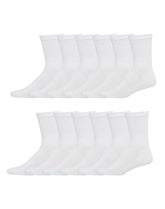 Hanes Men’s Cushioned Crew Socks, X-Temp, 12-Pairs