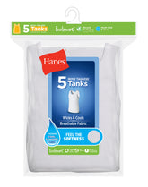 Hanes EcoSmart Boys' Tank, 5-Pack