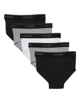 Hanes Ultimate ComfortSoft Boys' Brief Underwear, Assorted, 5-Pack