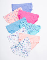 Hanes Ultimate Pure Comfort Girls' Hipster Underwear, Cotton, 8-Pack