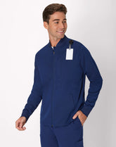 Hanes Comfort Fit Scrubs Men's Full-Zip Scrub Jacket