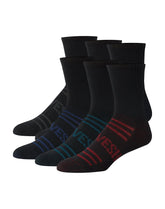 Hanes Moves Breathable Mesh Men’s Mid-Crew Socks, Shoe Sizes 6-12, 6-Pairs