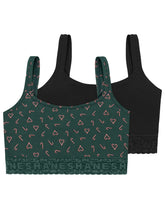 Hanes Originals Women's Bralette, 2-Pack, Stretch-Cotton Lace