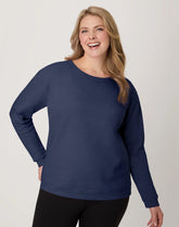 Hanes EcoSmart Women's Fleece Sweatshirt, V-Notch
