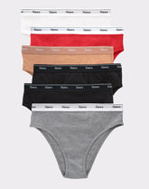 Hanes Originals Women's Hi-Leg Underwear, Breathable Stretch Cotton, 6-Pack