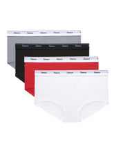 Hanes Originals Women’s Boyshort Underwear, Breathable Stretch Cotton, Assorted, 4-Pack