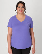 Hanes Just My Size Cotton Jersey Short Sleeve V-Neck T-Shirt (Plus Size)