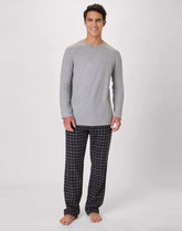 Hanes Men's Flannel Pajama Set, Plaid Print