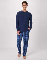 Hanes Men's Micro Fleece Thermal Pajama Set