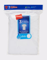 Hanes Toddler Boys' Crewneck Undershirt, White, 3-Pack