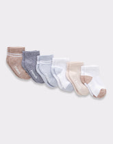 Hanes Pure Comfort Infant/Toddler Boys’ Ankle Socks, Organic Cotton, 6-Pairs