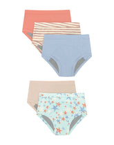 Hanes Toddlers' Girls' Heavy Absorbency Underwear Briefs Pack, 5-Pack, Potty Training, Neutrals