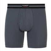 Hanes Perfect Flex Men's Boxer Brief Underwear, Lightweight & Breathable, Grey, 1-Pack