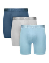 Hanes Originals Ultimate Men's SuperSoft Boxer Brief Underwear, Total Support Pouch, Assorted, 3-Pack