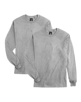 Hanes Beefy-T Unisex Long-Sleeve T-Shirt, Value 2-Pack