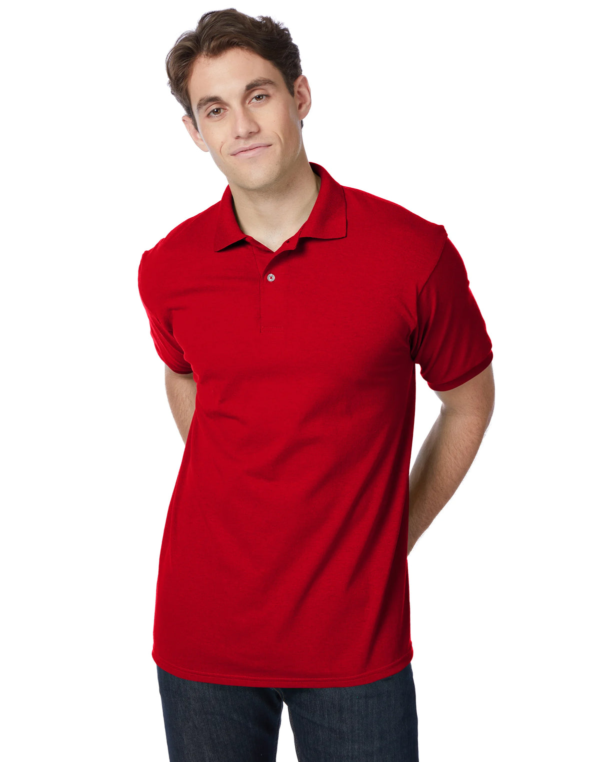 Hanes EcoSmart Men's Polo Shirt (Big & Tall Sizes Available)
