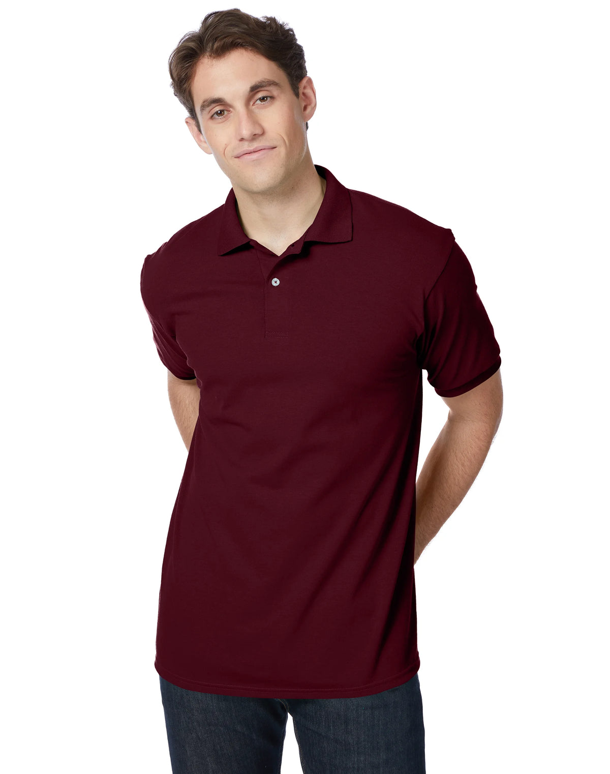 Hanes EcoSmart Men's Polo Shirt (Big & Tall Sizes Available)