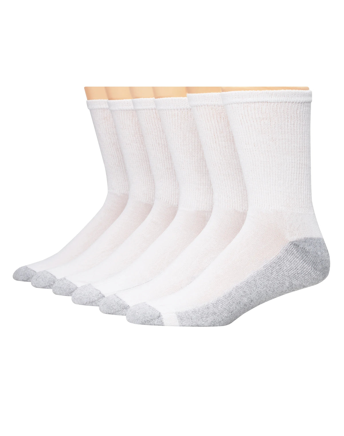 Hanes Double Tough Men's Big & Tall Cushion Crew Socks, 6-Pairs
