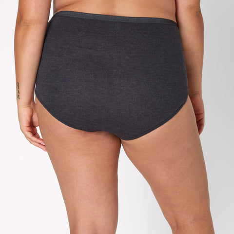 Hanes Just My Size Women's Cotton High Brief Underwear, 6-Pack (Plus Size)