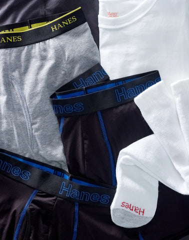 Hanes Double Tough Men's Over-the-Calf Tube Socks, Shoe Sizes 6-12, 12-Pairs