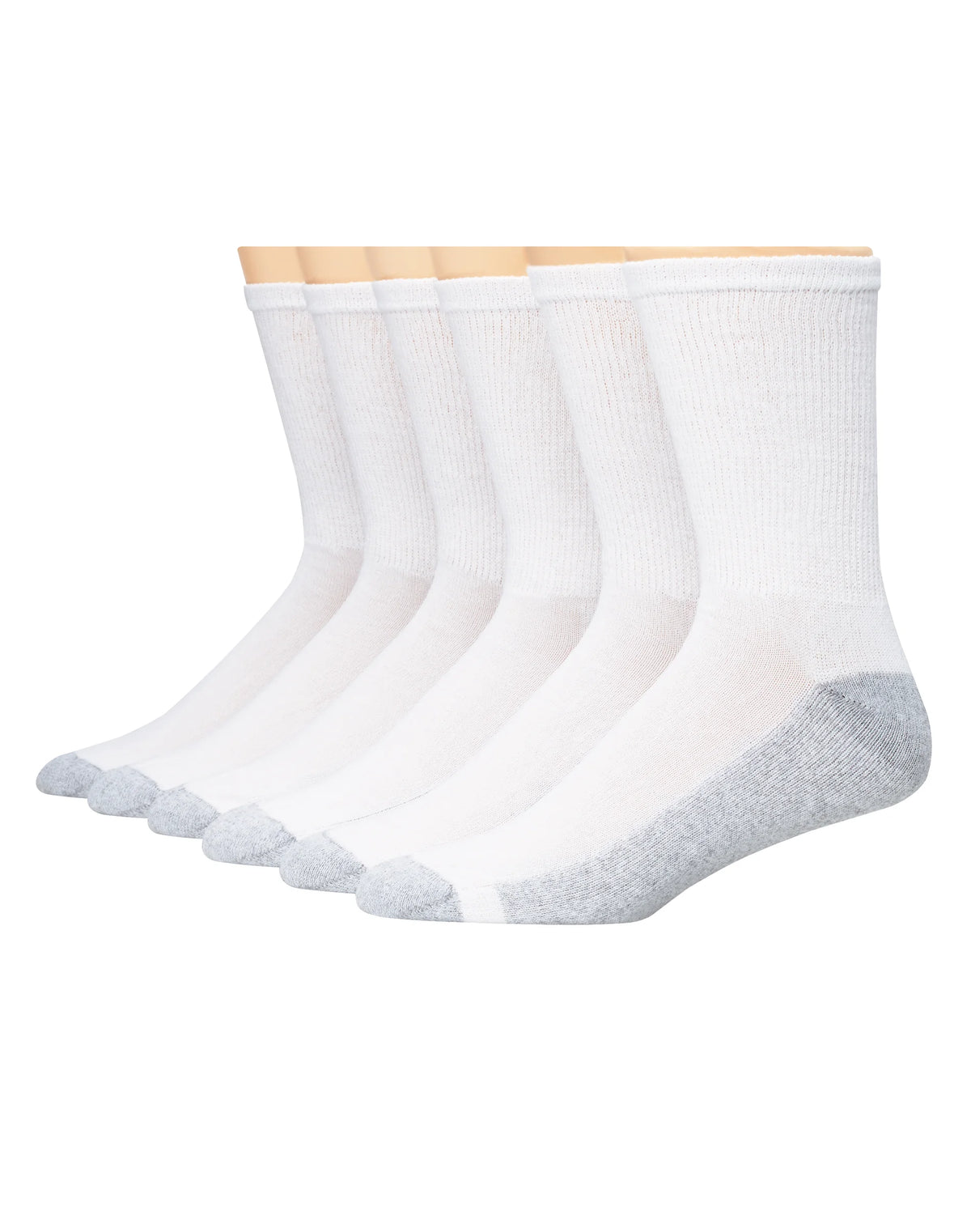 Hanes Men's Cushion Crew Socks, 6-Pairs
