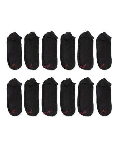 Hanes Double Tough Men's Low Cut Socks, Shoe Sizes 6-12, 12-Pairs