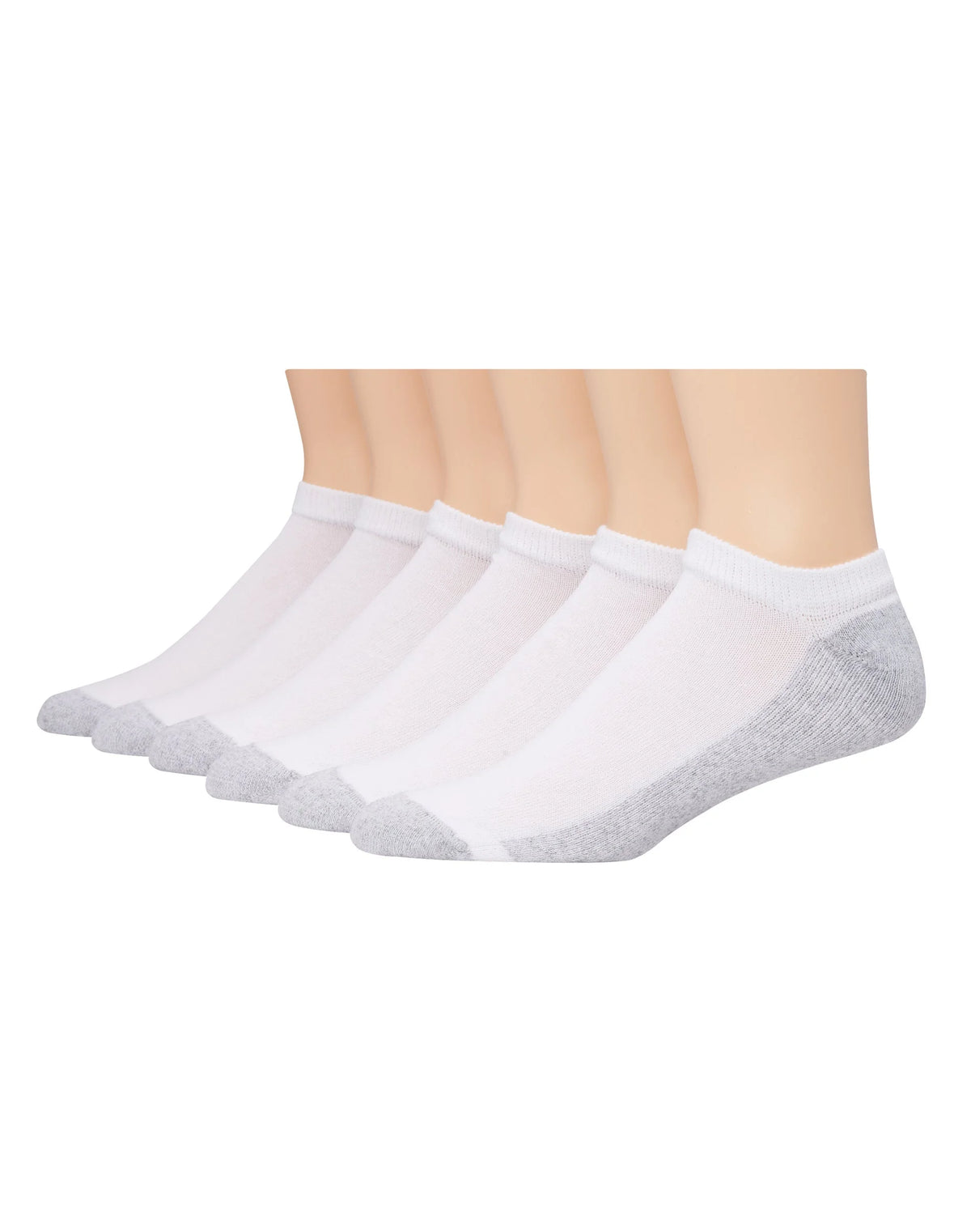 Hanes Men's Cushion No Show Socks, 6-Pairs