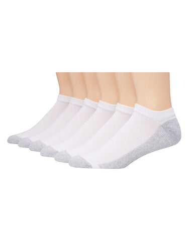 Hanes Men's Cushion No Show Socks, 6-Pairs