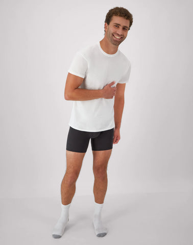 Hanes Men's White Undershirt, Odor Control, 6-pack