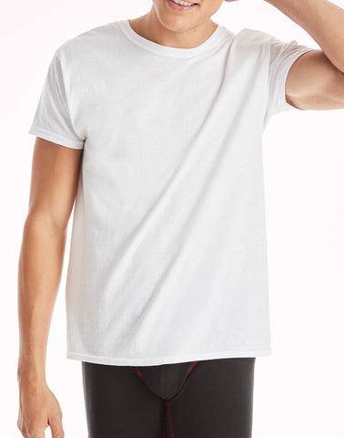 Hanes Men's Cotton Undershirt Super Value Pack, Moisture-Wicking, White,  10-pack