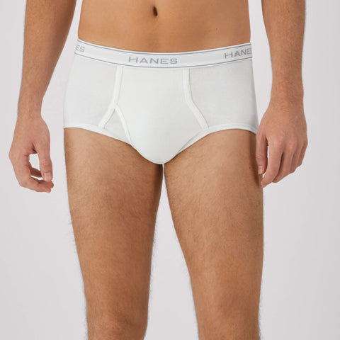 Hanes Men's White Brief Underwear, 6-Pack