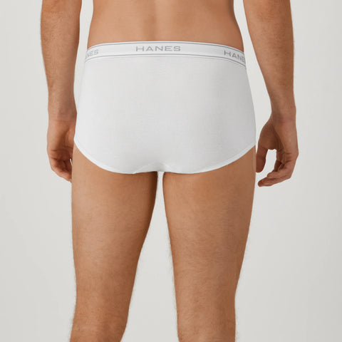 Hanes Men's White Brief Underwear, 6-Pack