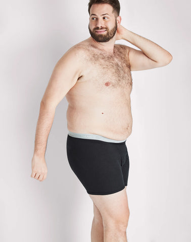 Hanes Men's Cotton Boxer Brief Underwear Super Value Pack, Black/Grey, 10-Pack