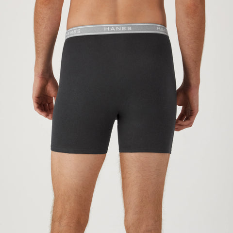 Hanes Comfort Flex Men's Cotton Boxer Brief Underwear, Moisture-Wicking, 6-Pack