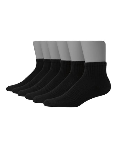 Hanes Men’s Performance Ankle Socks, 6-Pack