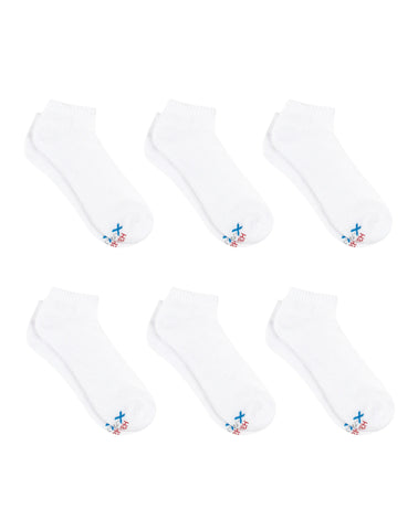 Hanes Men's Performance No Show Socks With Cushioned Heel & Toe, 6-Pack