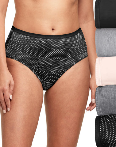 Hanes Ultimate Women's Breathable Brief Underwear, 6-Pack