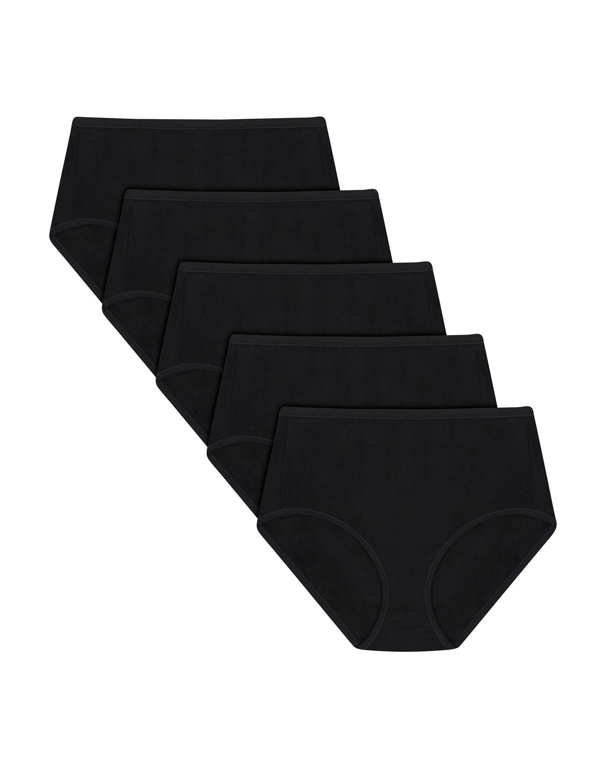 Hanes Ultimate ComfortSoft Women's Underwear Briefs, 5-Pack, Cotton Stretch