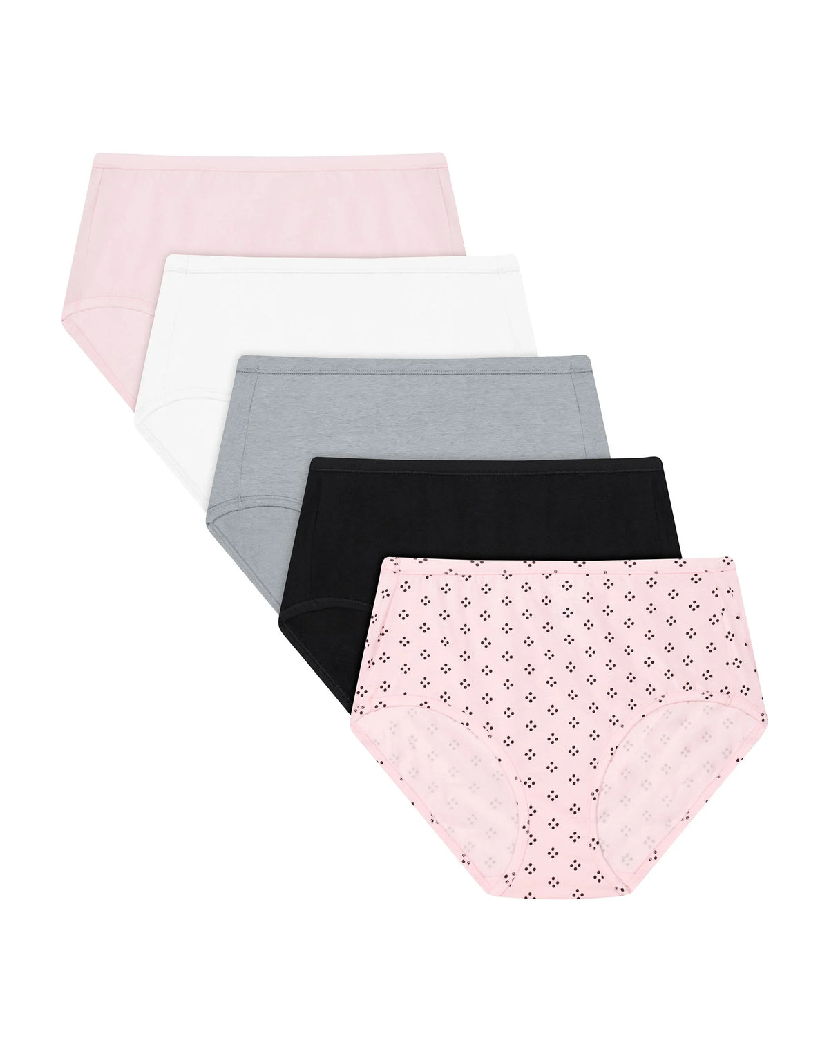Hanes Ultimate ComfortSoft Women's Underwear Briefs, 5-Pack, Cotton Stretch
