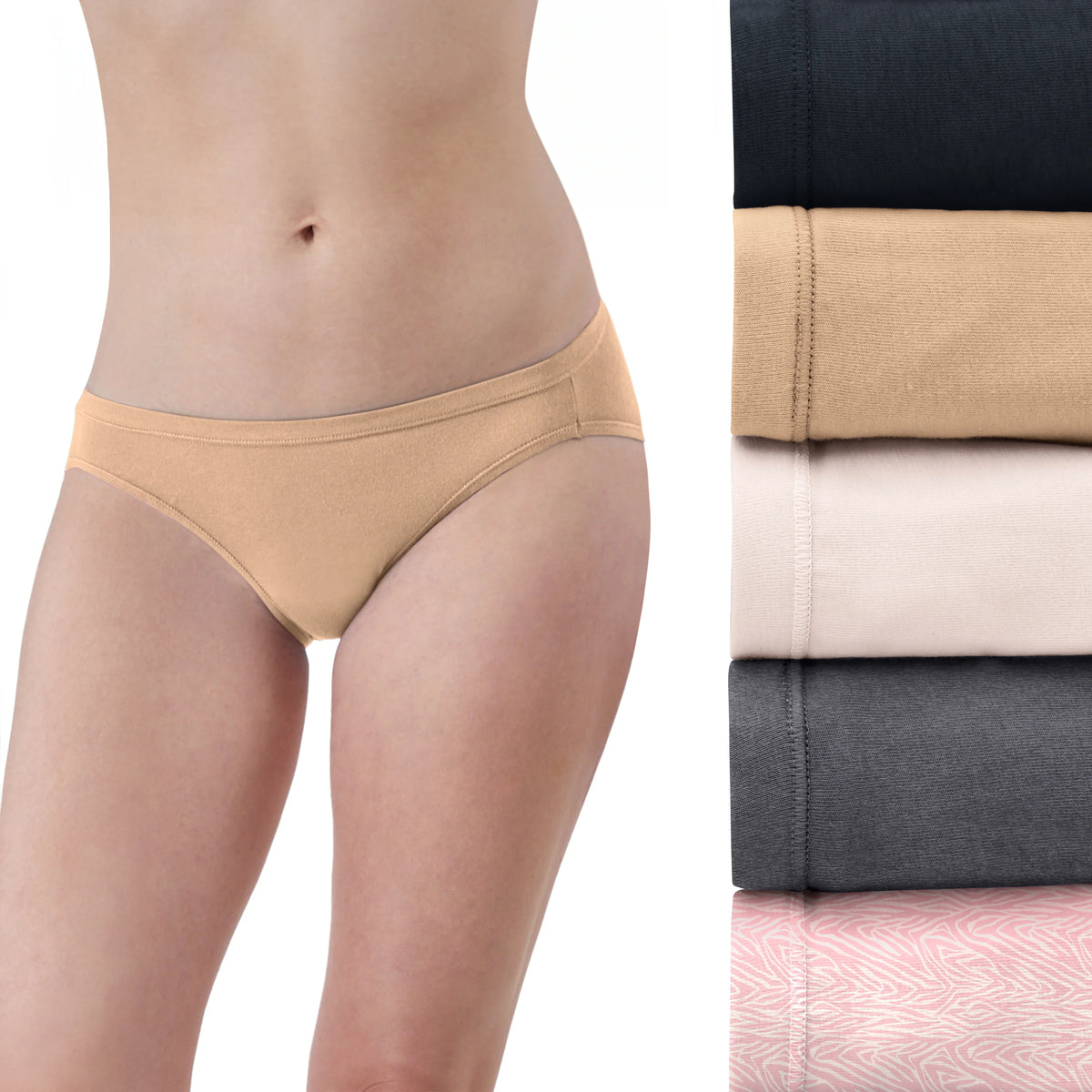 Hanes Ultimate ComfortSoft Women's Bikini Underwear, 5-Pack