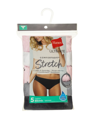 Hanes Ultimate ComfortSoft Women's Bikini Underwear, 5-Pack